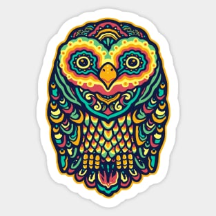 Mandala Owl Sticker